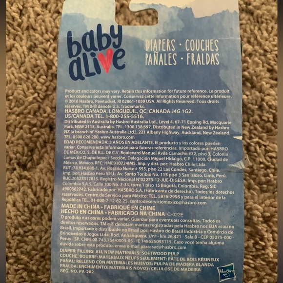 Baby Alive 6 Pack of Diapers - Picture 2 of 2